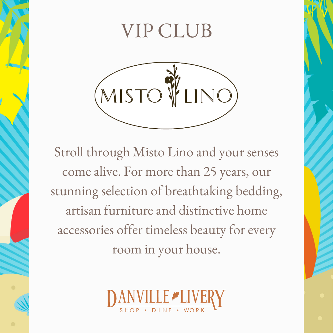 A poster for a vip club for misto lino and your senses come alive.