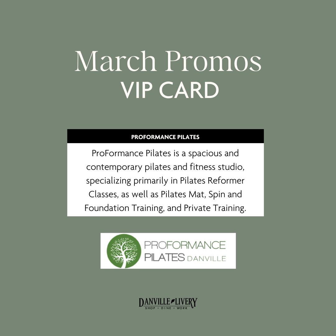 A march promos vip card for performance pilates