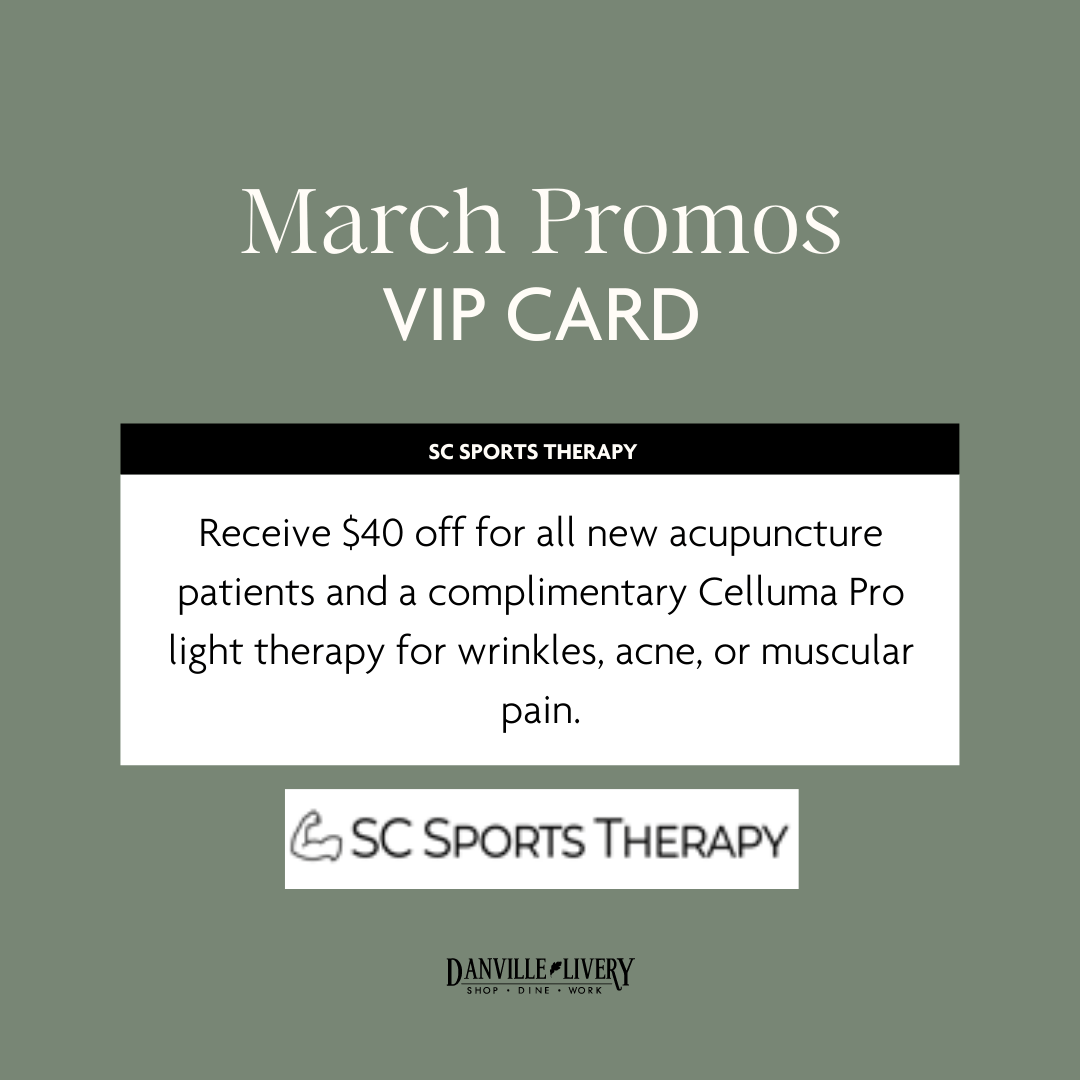 A march promos vip card from sc sports therapy