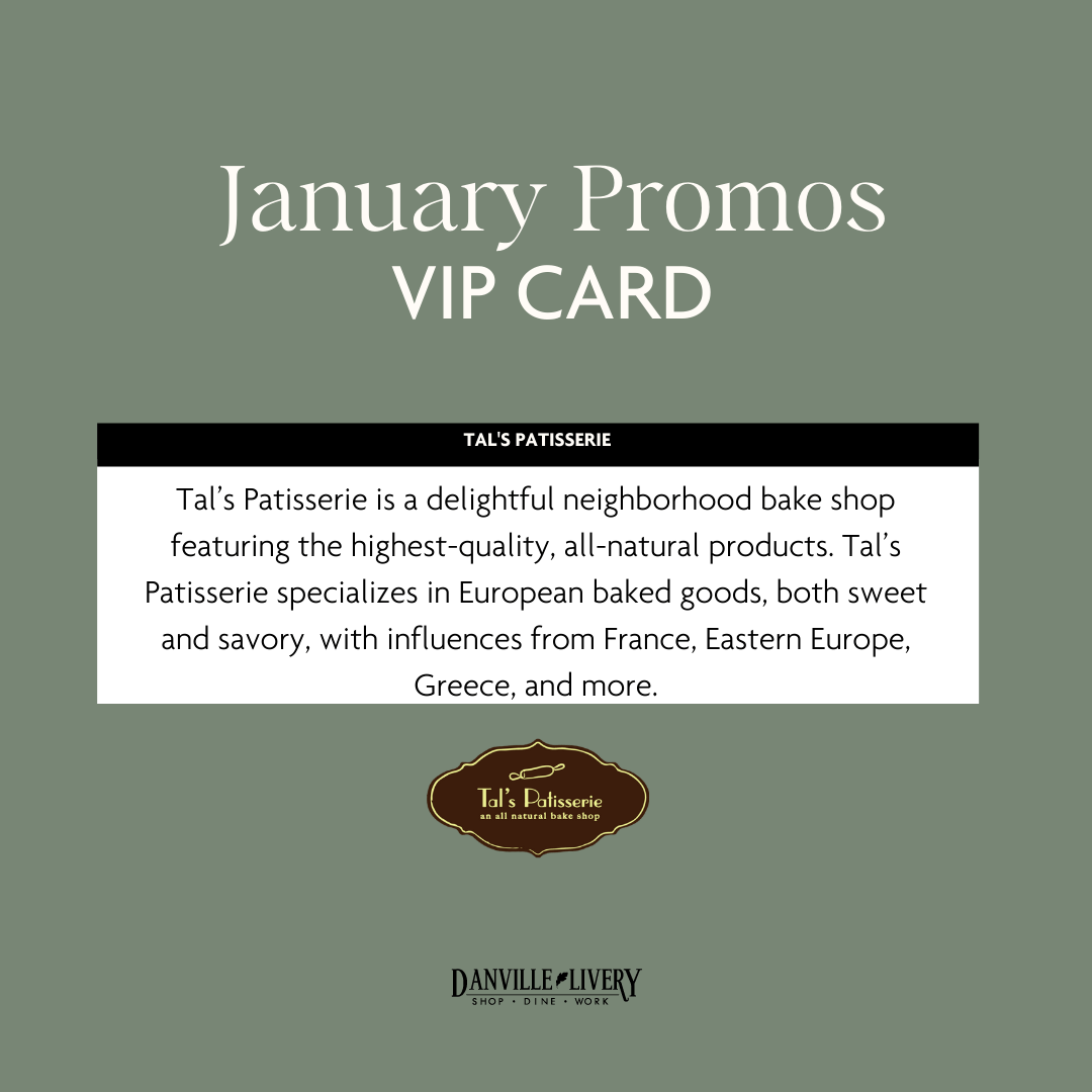 A january promos vip card for tal 's bakery