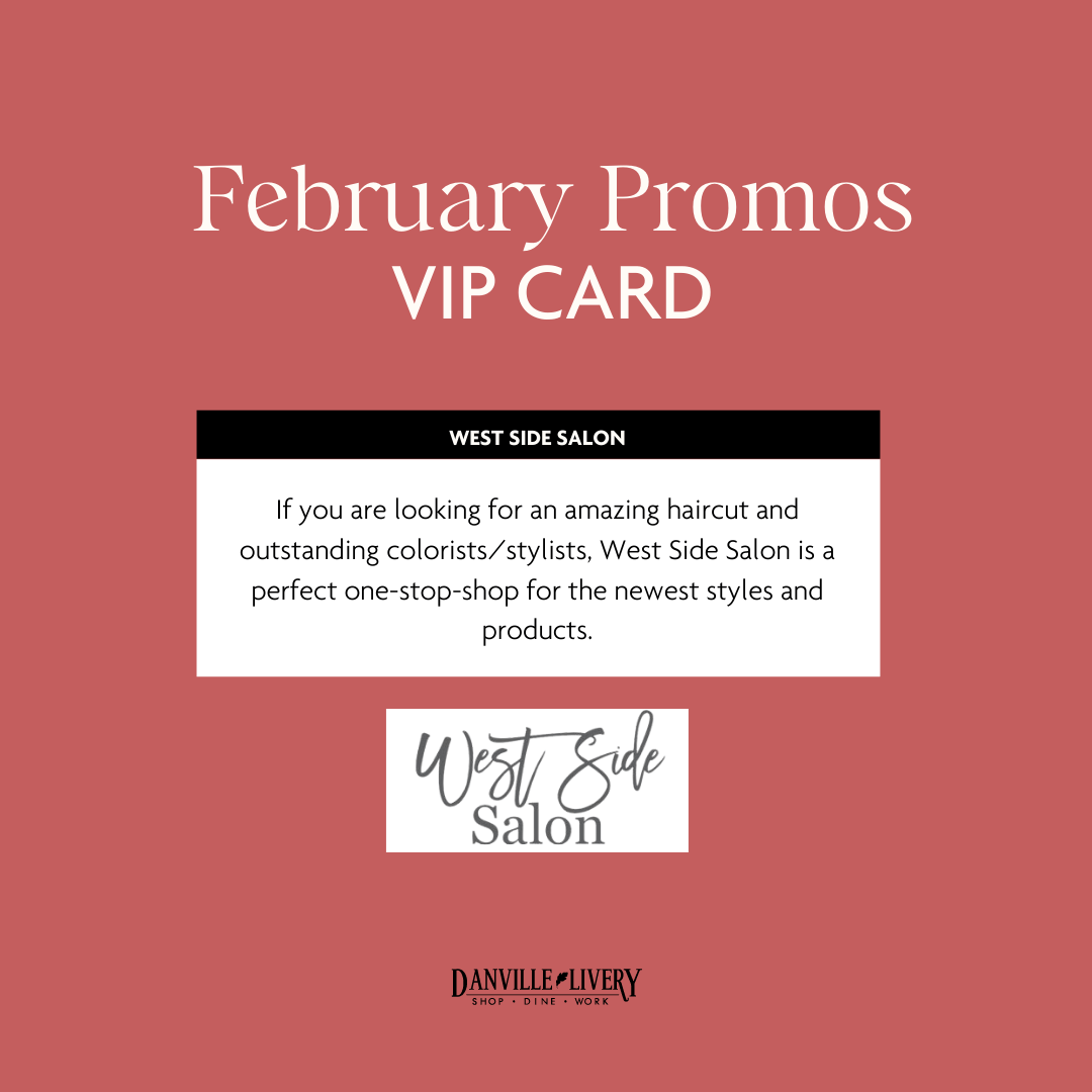 A february promos vip card for west side salon