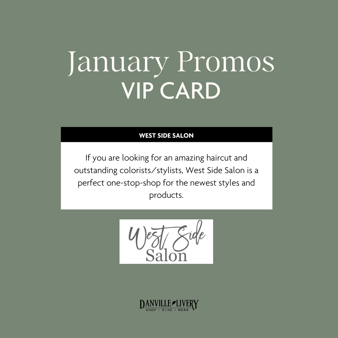 A january promos vip card for west side salon