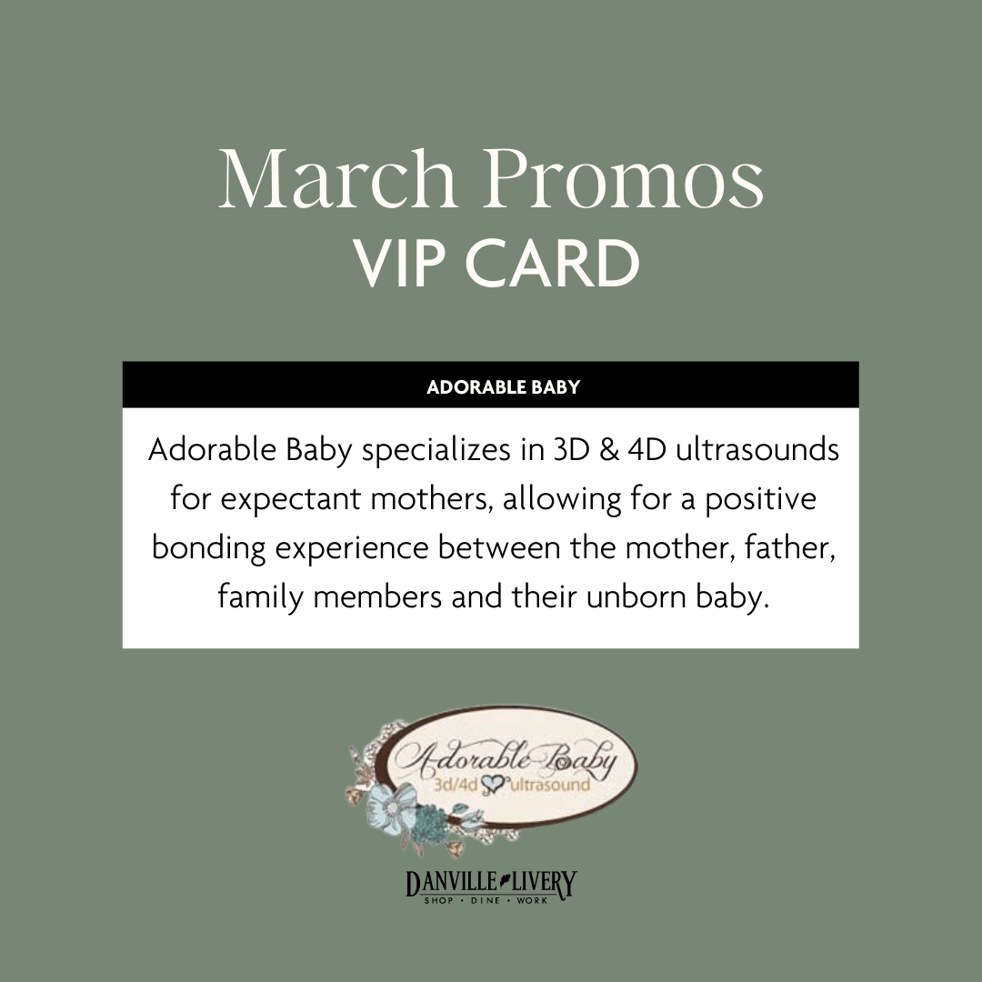 A march promos vip card for adorable baby