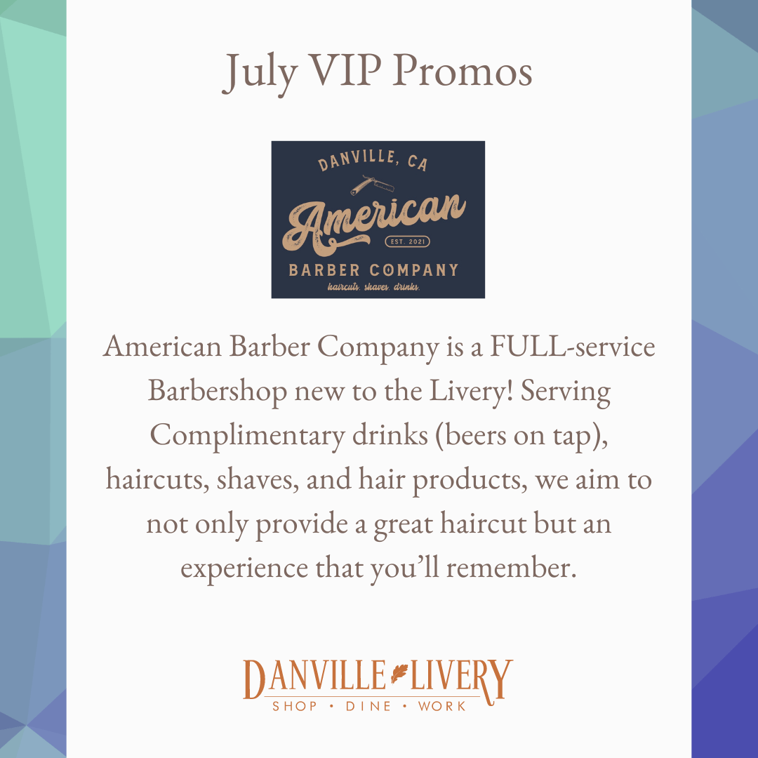 The american barber company is a full service barbershop new to the livery !