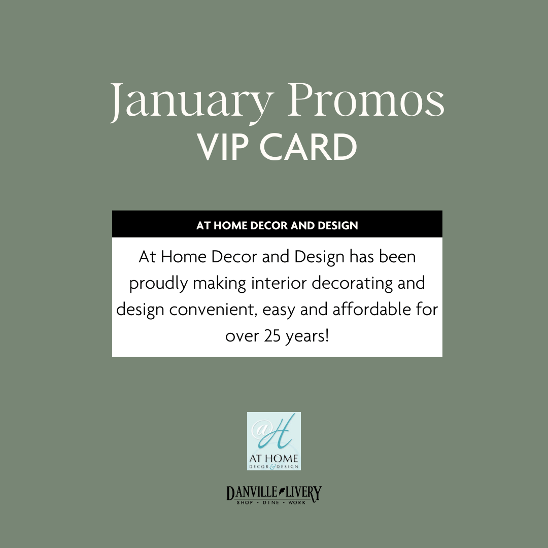 A january promos vip card for home decor and design