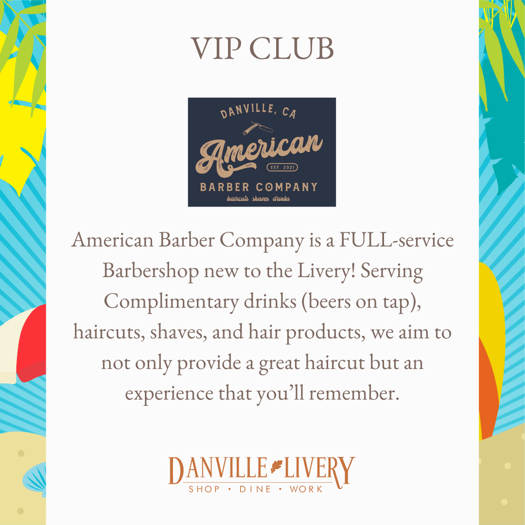 The american barber company is a full service barbershop new to the livery !