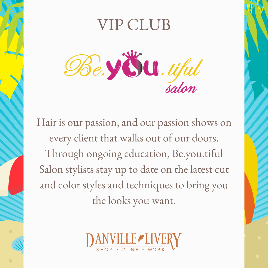 A poster for a hair salon called be you tiful salon