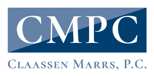 The logo for cmpc claassen marrs p.c.