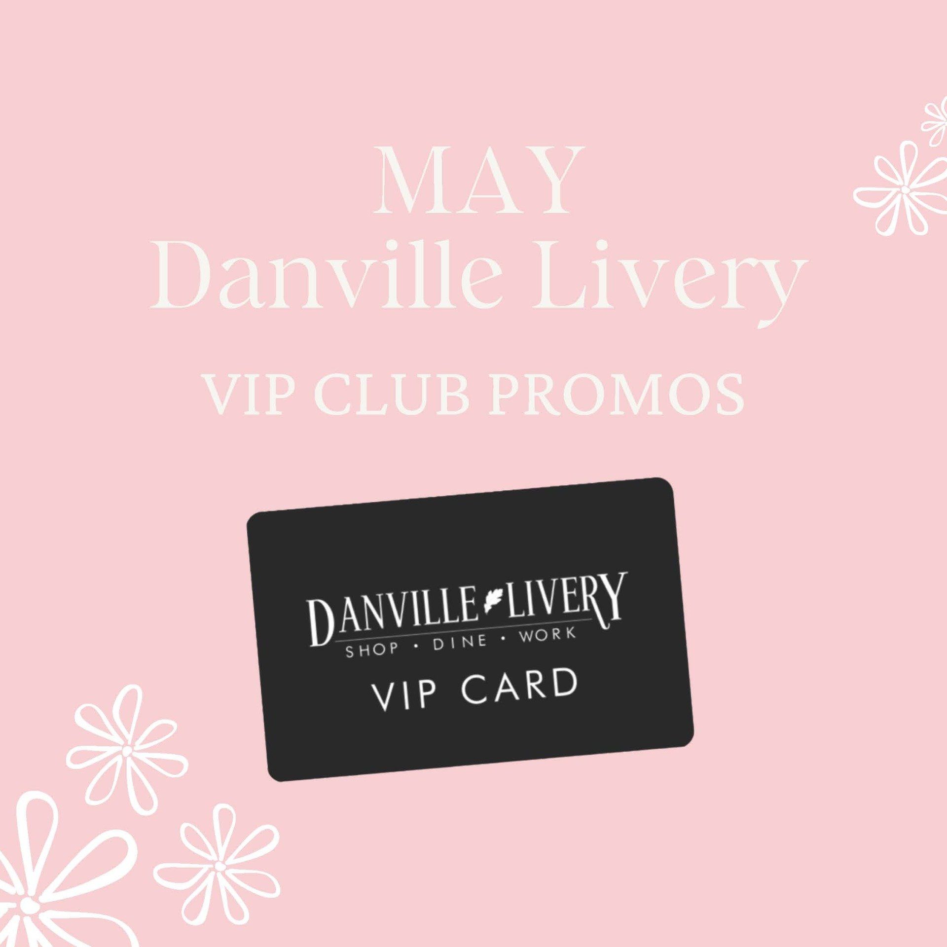 A black danville livery vip card on a pink background