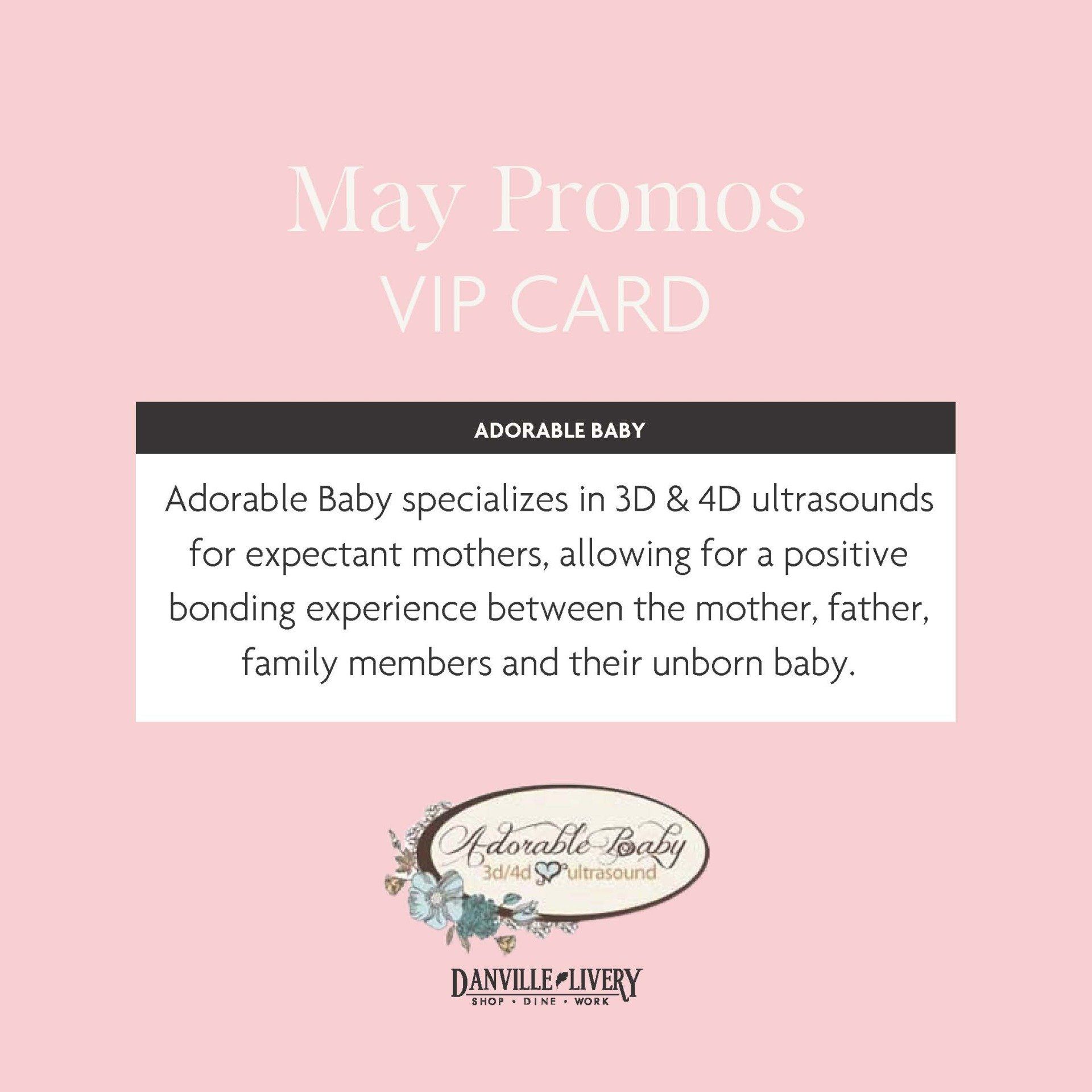 A may promos vip card for adorable baby