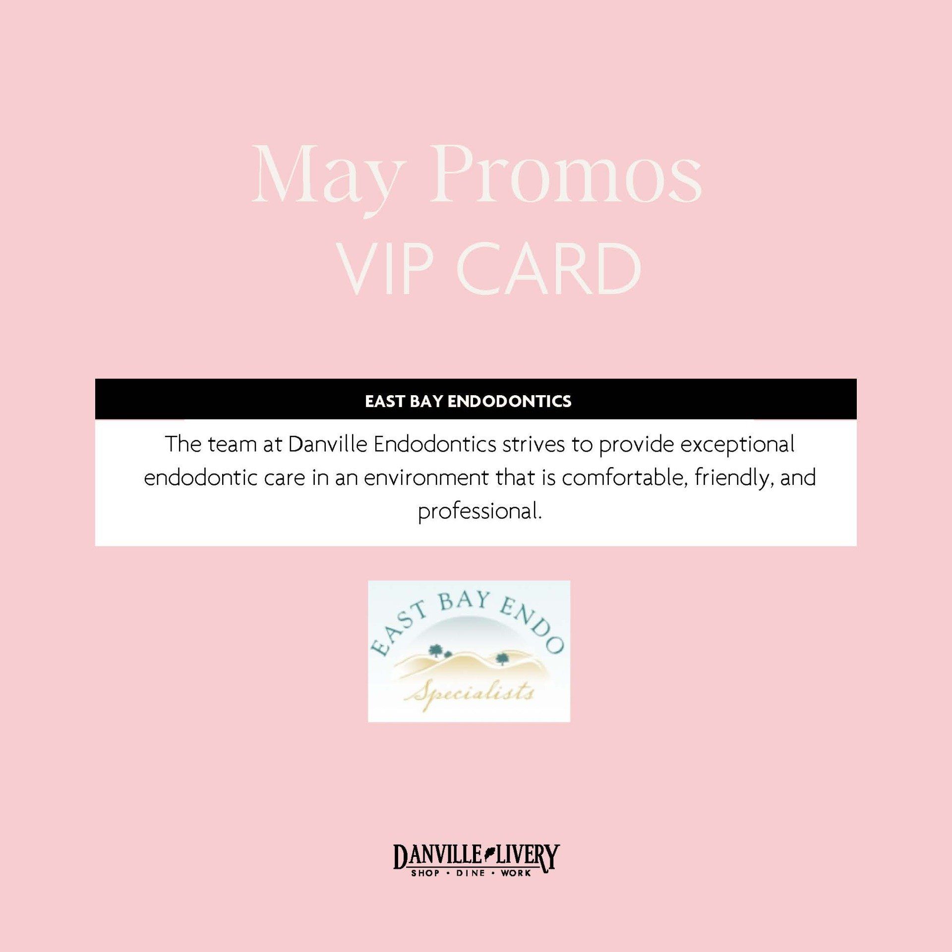 A pink poster with the words `` may promos vip card '' on it.