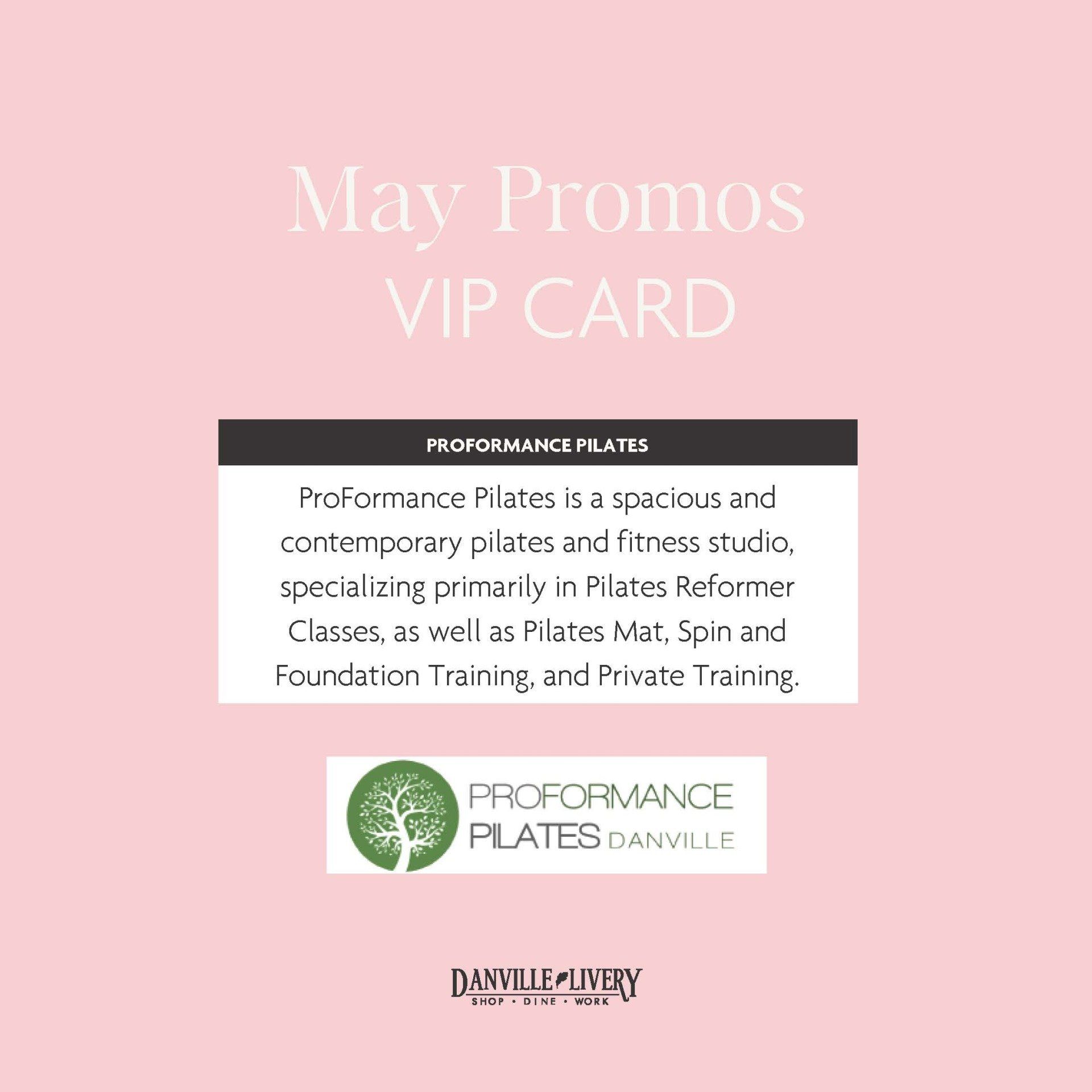 A pink background with a white text that says may promos vip card