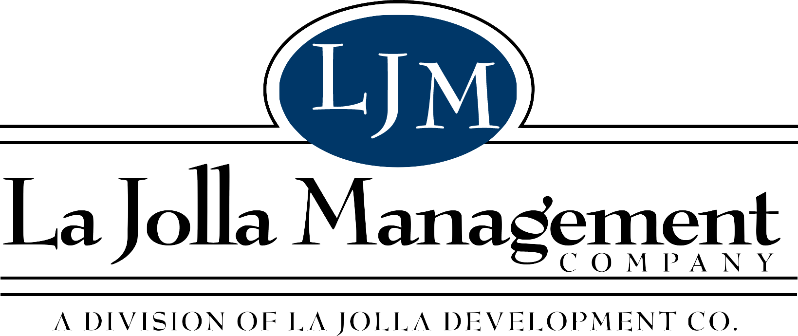 The la jolla management company logo is a division of la jolla development co.