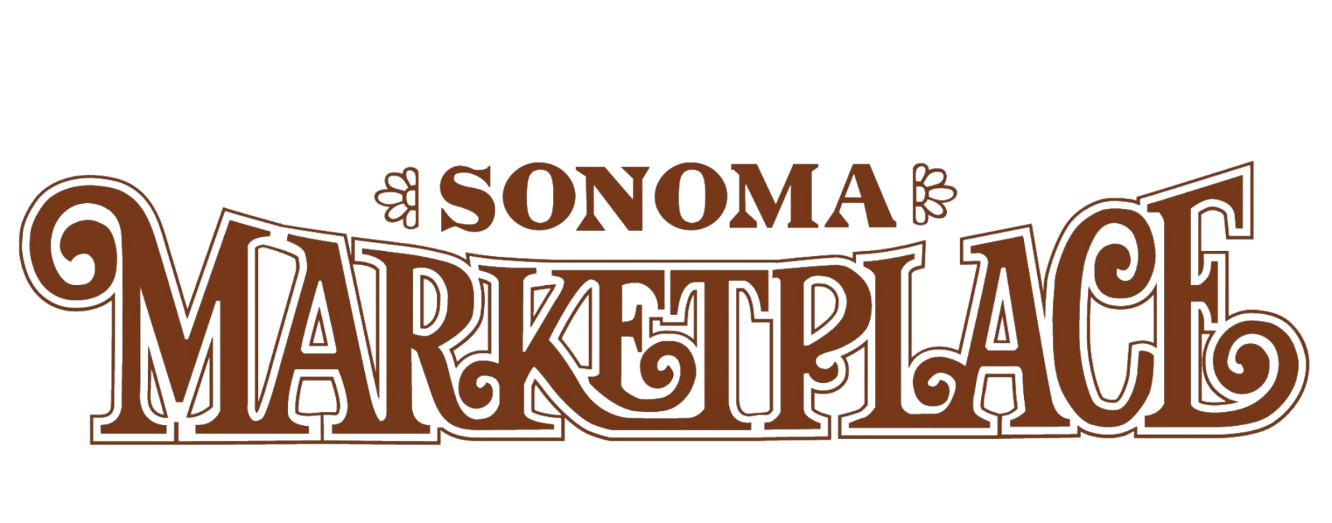 A sonoma marketplace logo with a white background