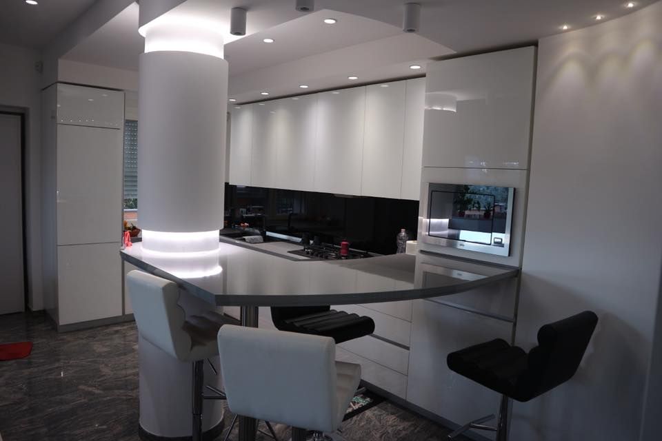 rivestimento in vetro cucina
