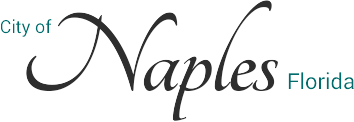 City of Naples, Florida logo with black script “Naples” and teal city name