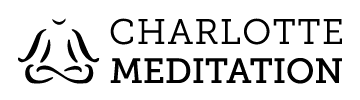 Pink square logo: white