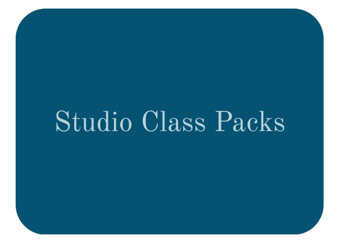 Teal rounded rectangle with the text 