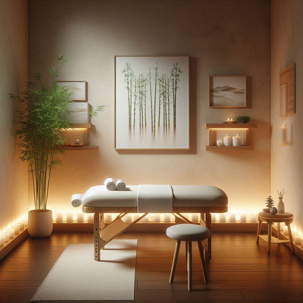 Massage session focused on regular body maintenance and stress relief at Palestra Charlotte