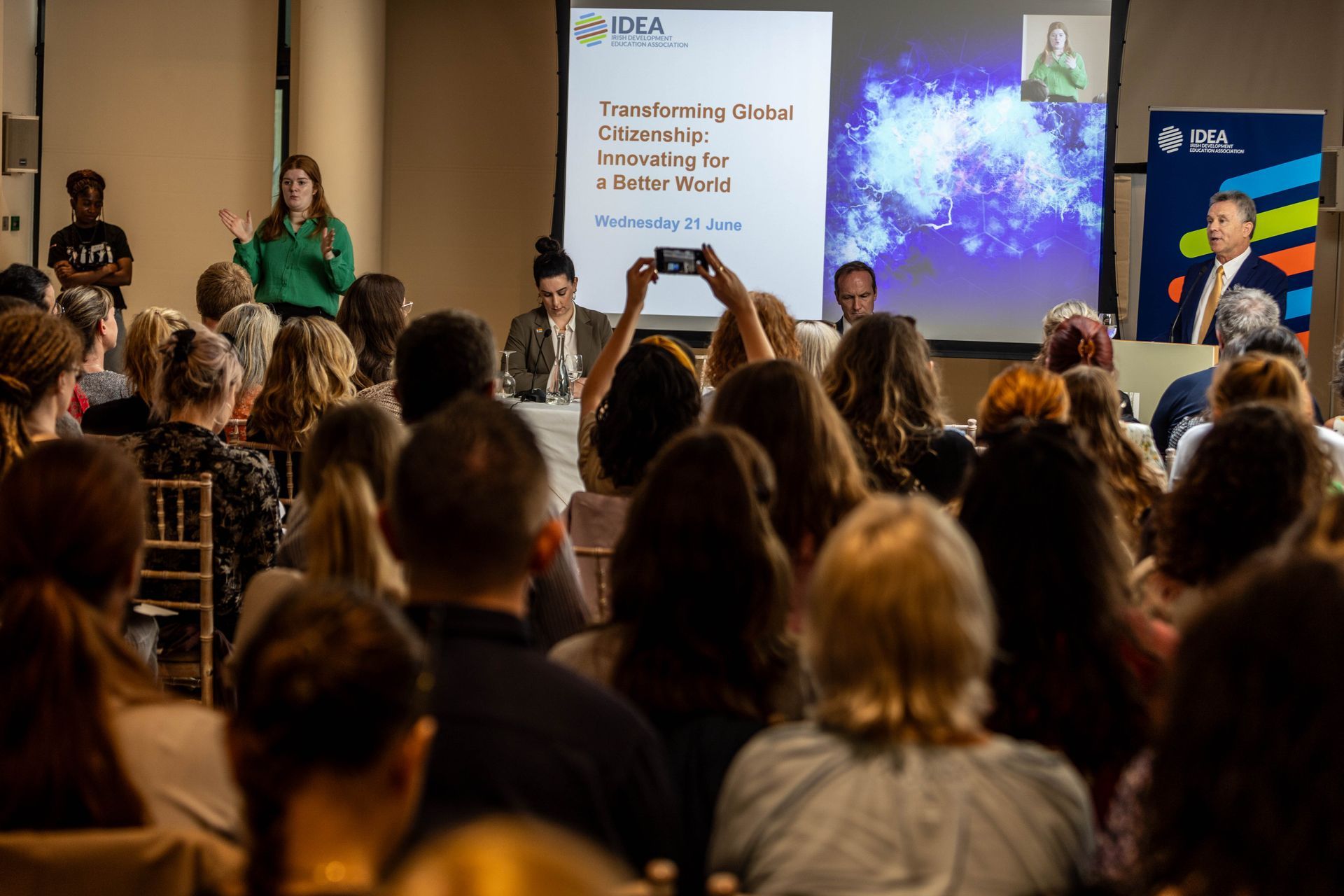 Image of IDEA members attending an event.