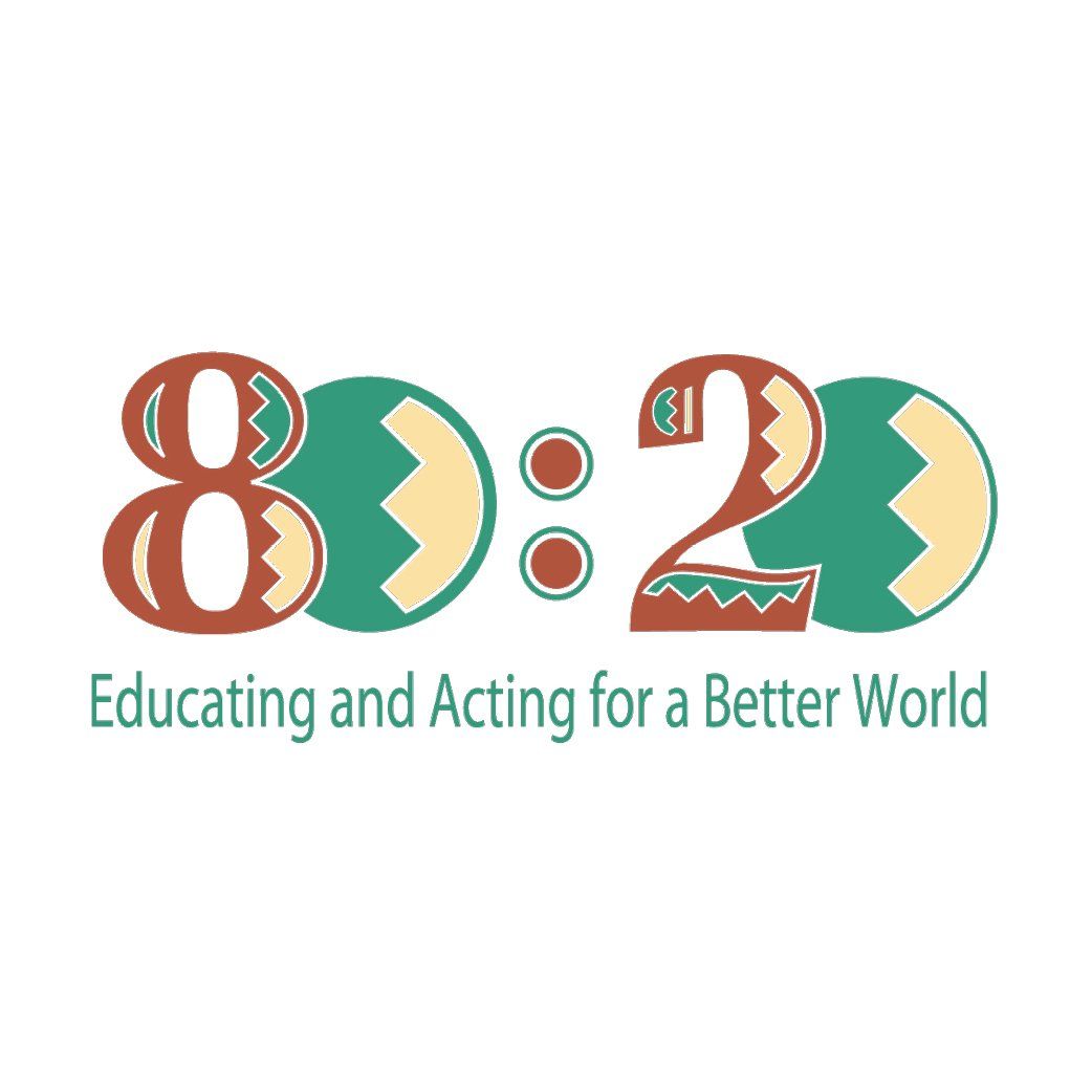 80:20 Educating & Acting for a Better World logo