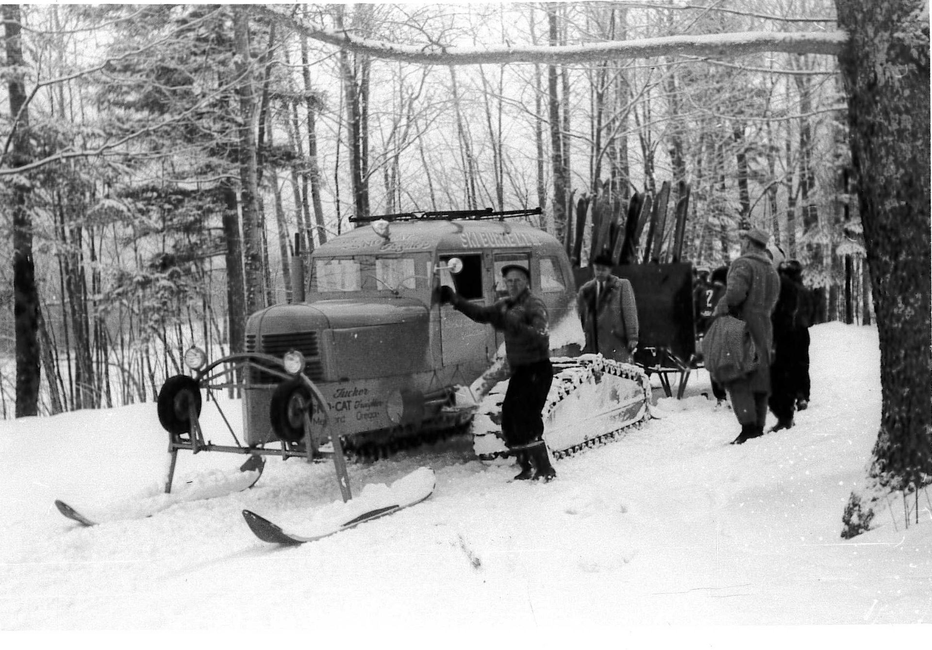 Laurence Welch on Burke Mountain circa 1954 or 1955