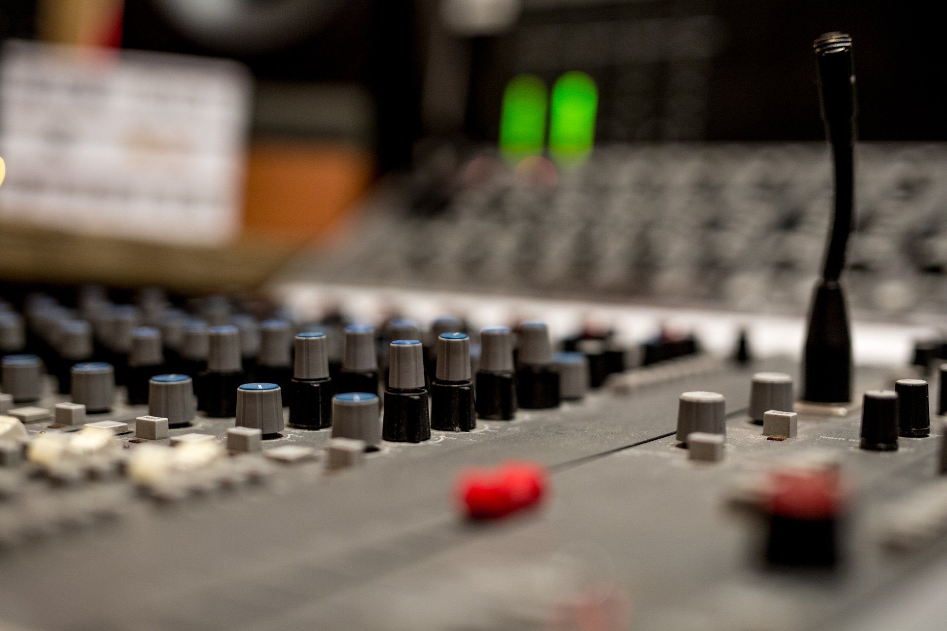 Pump up the Volume - a view acrossthe masterfader at New Cut Studios