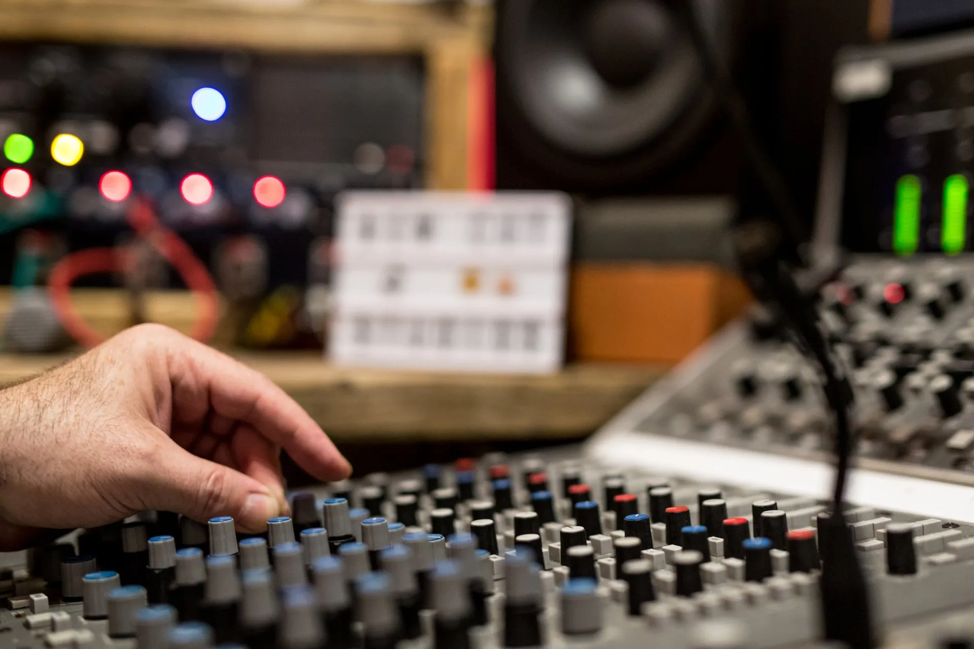 Mixing through our Neotek Essence Console