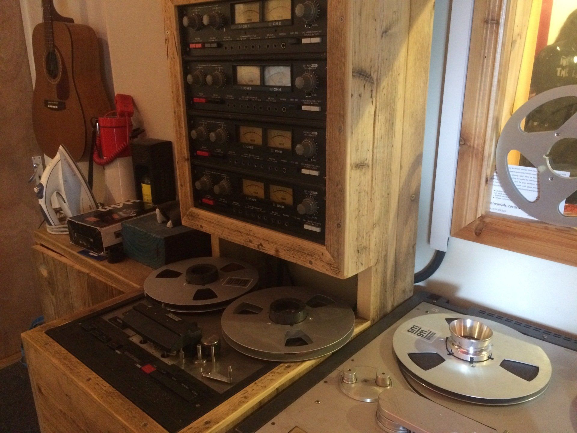 1977 Otari MX-5050 8SHD. Studer A80 half-track. New Cut Studios.