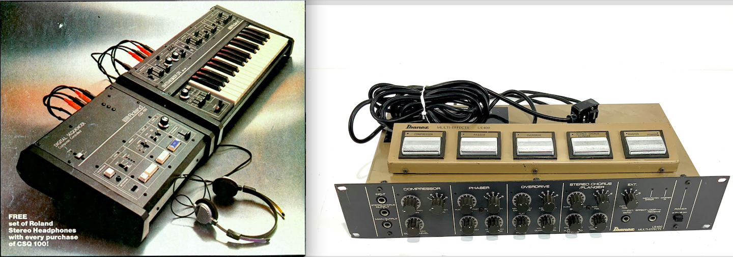 Roland CSQ-100 & SH-09 Yamaha UE-400