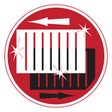 A red circle with an arrow pointing to the left and right. A red circle with an arrow pointing to the left and right.