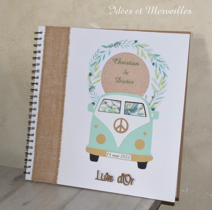 livre d'or mariage combi van