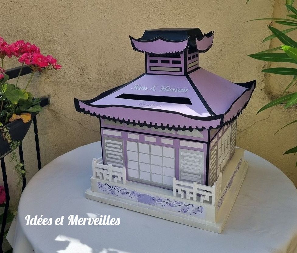 urne mariage thème japon
