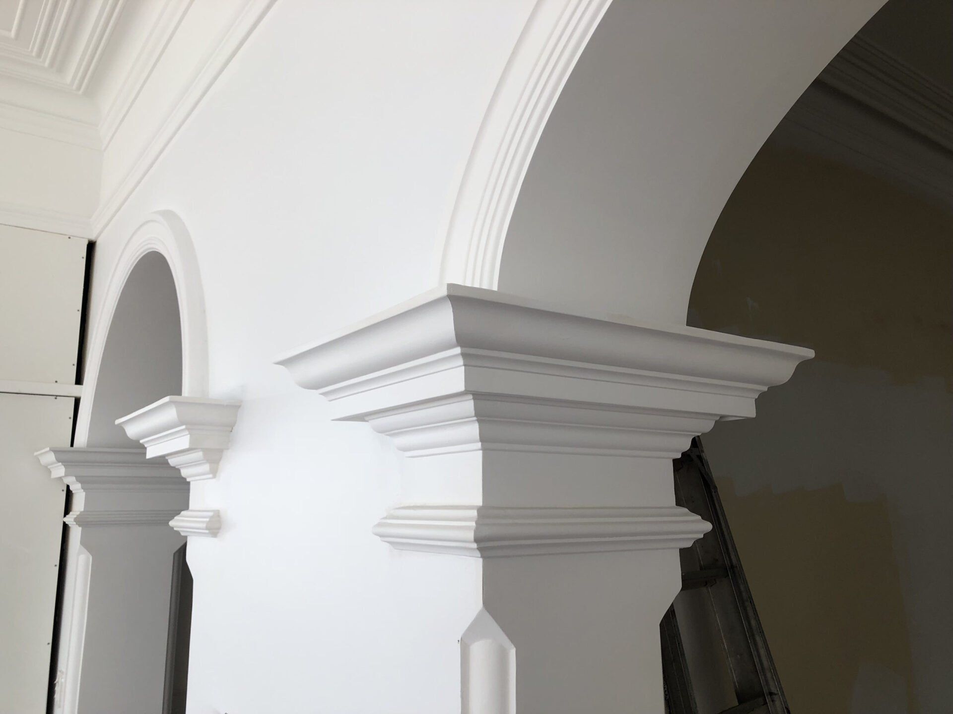 Plain White Arched Doorway — Perth, WA — Plasterline Industries