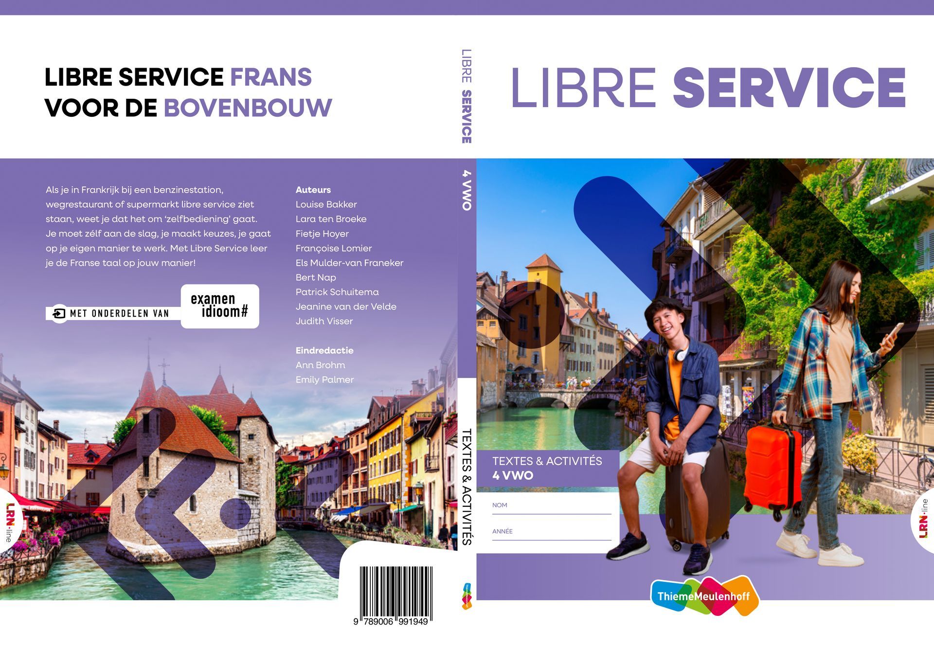 A book cover for libre service frans voor de bovenbouw