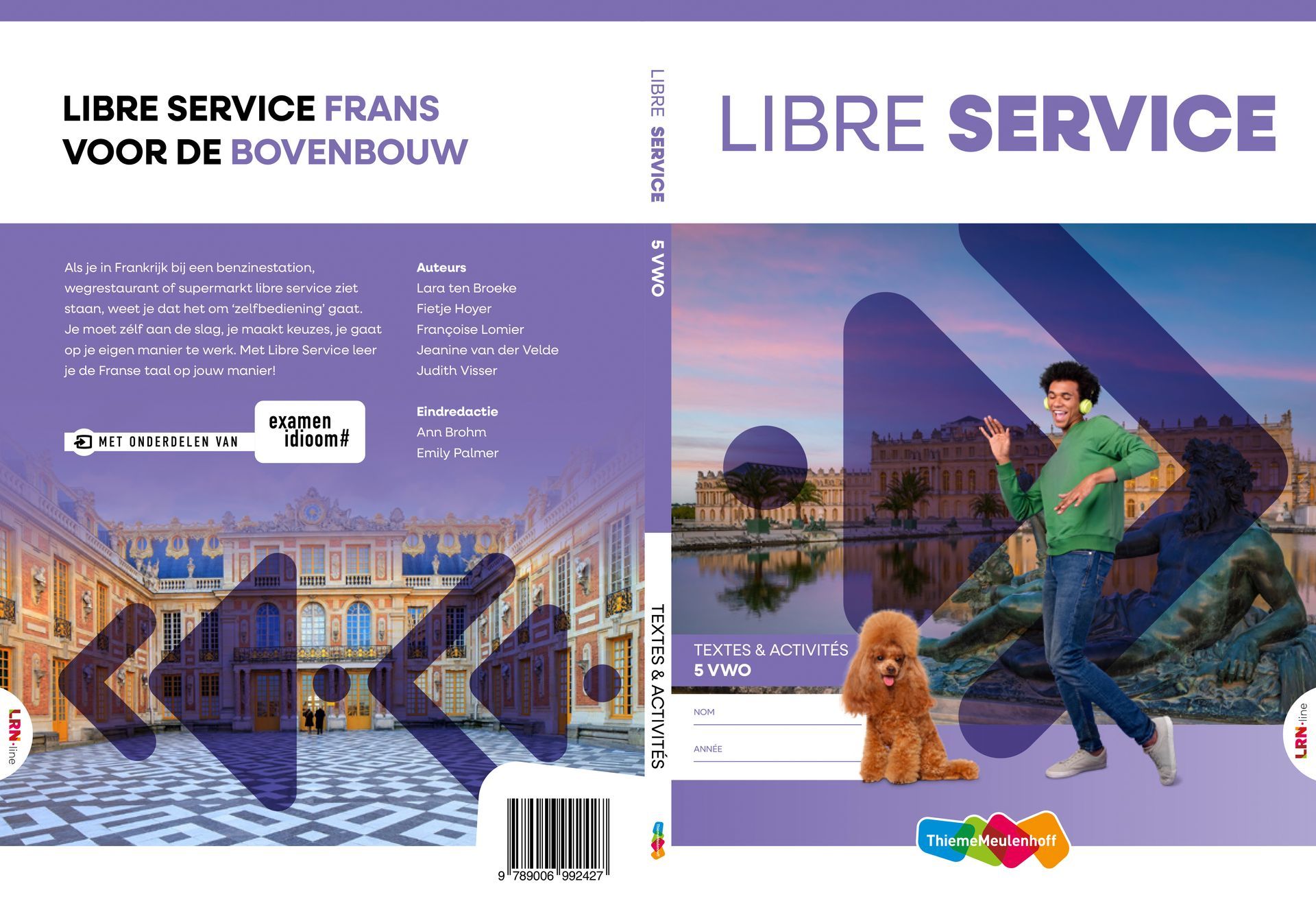 A book cover for libre service frans voor de bovenbouw