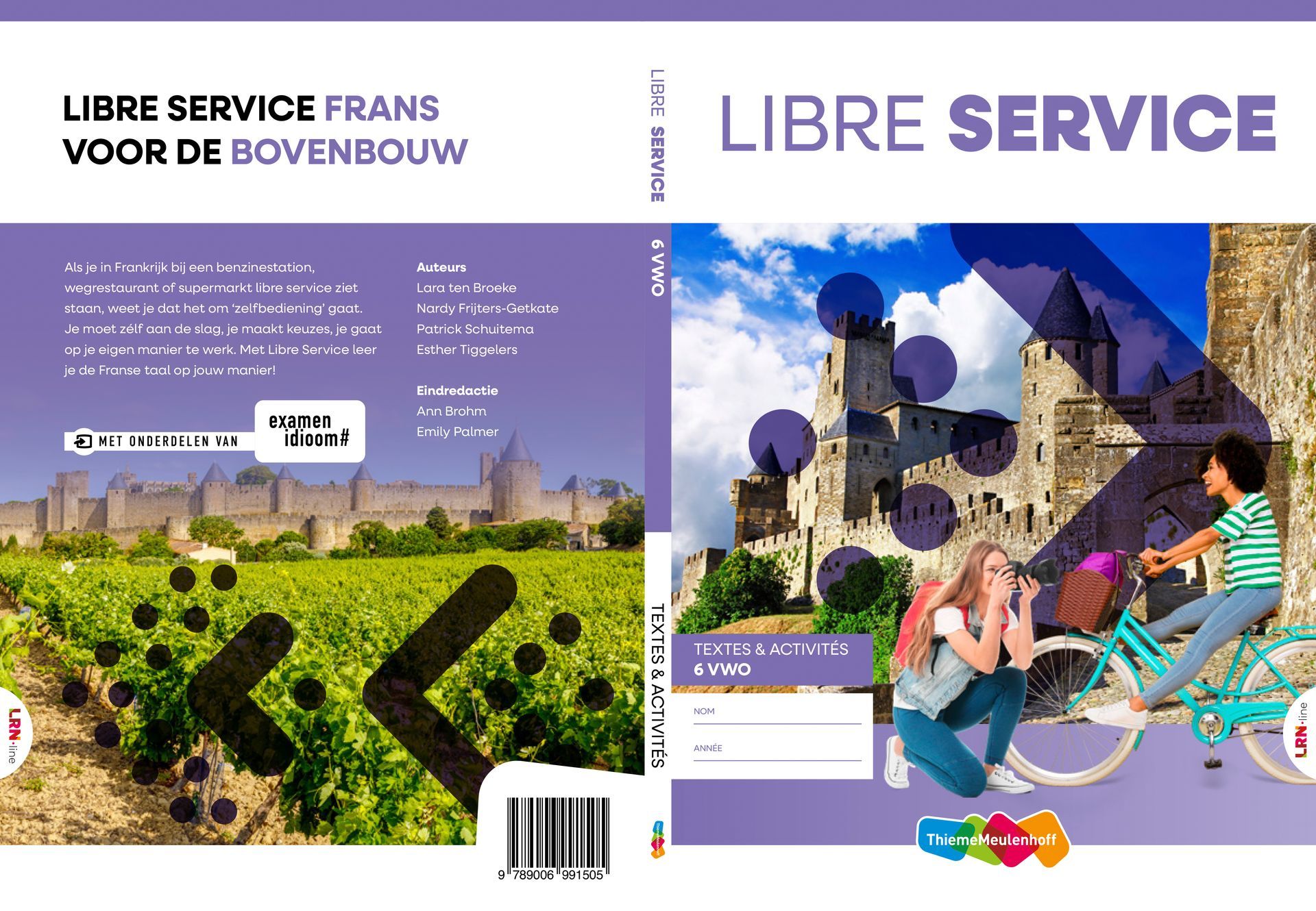 A book cover for libre service frans voor de bovenbouw