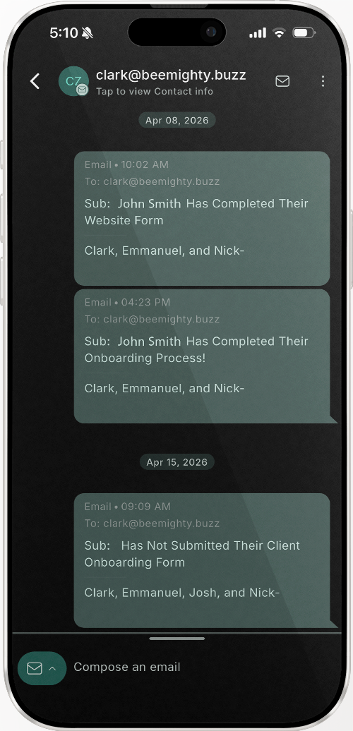 Smartphone screen displaying a dark mode app interface. Several circular icons are visible within different sections.