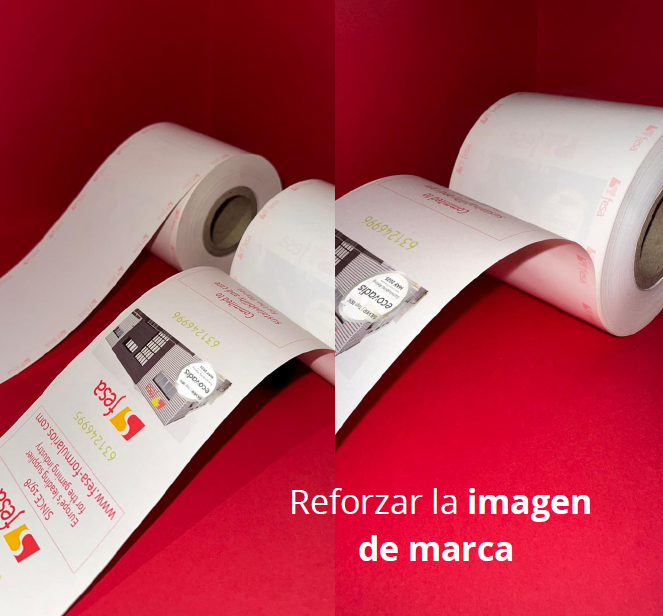Fabricación de rollos térmicos impresos para retail y TPV