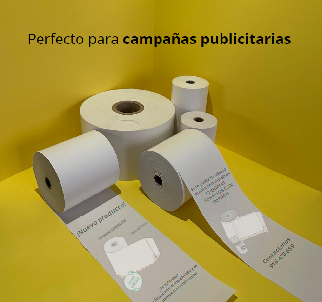 Publicidad impresa en tickets mediante rollos térmicos personalizados