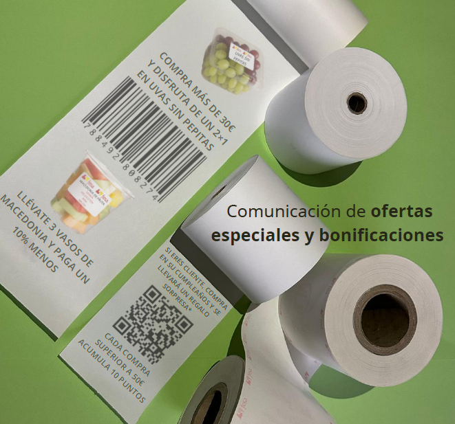 Impresión de tickets promocionales y campañas publicitarias en rollos térmicos