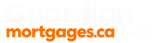Logo of a house divided in two, orange, with the word