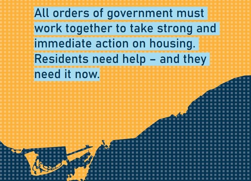 Text on housing crisis: Governments must act now to help residents.