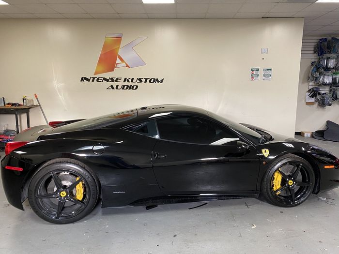 black ferrari side