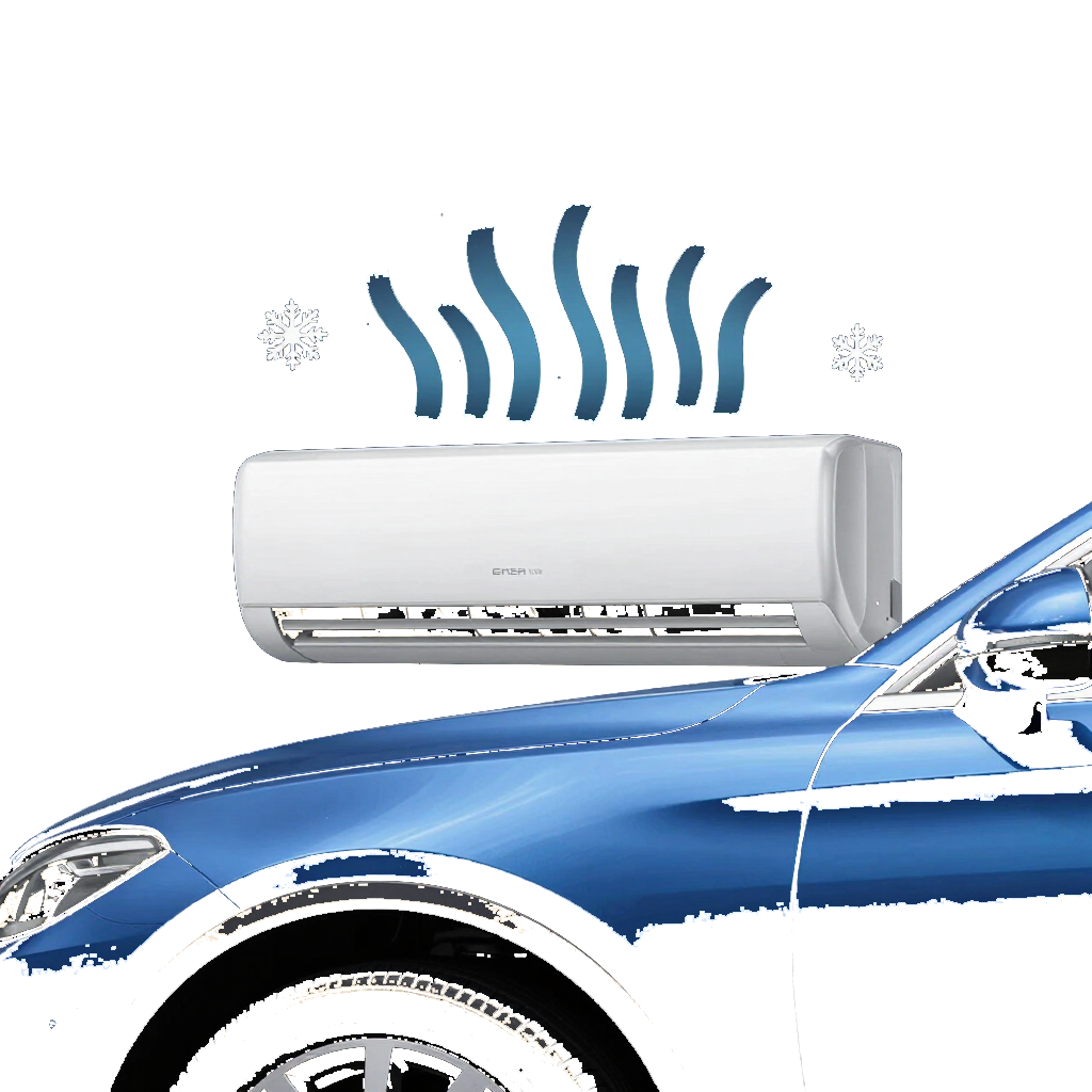 Gráfico decorativo de aire acondicionado automotor