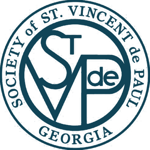 The logo for the society of st. vincent de paul georgia.
