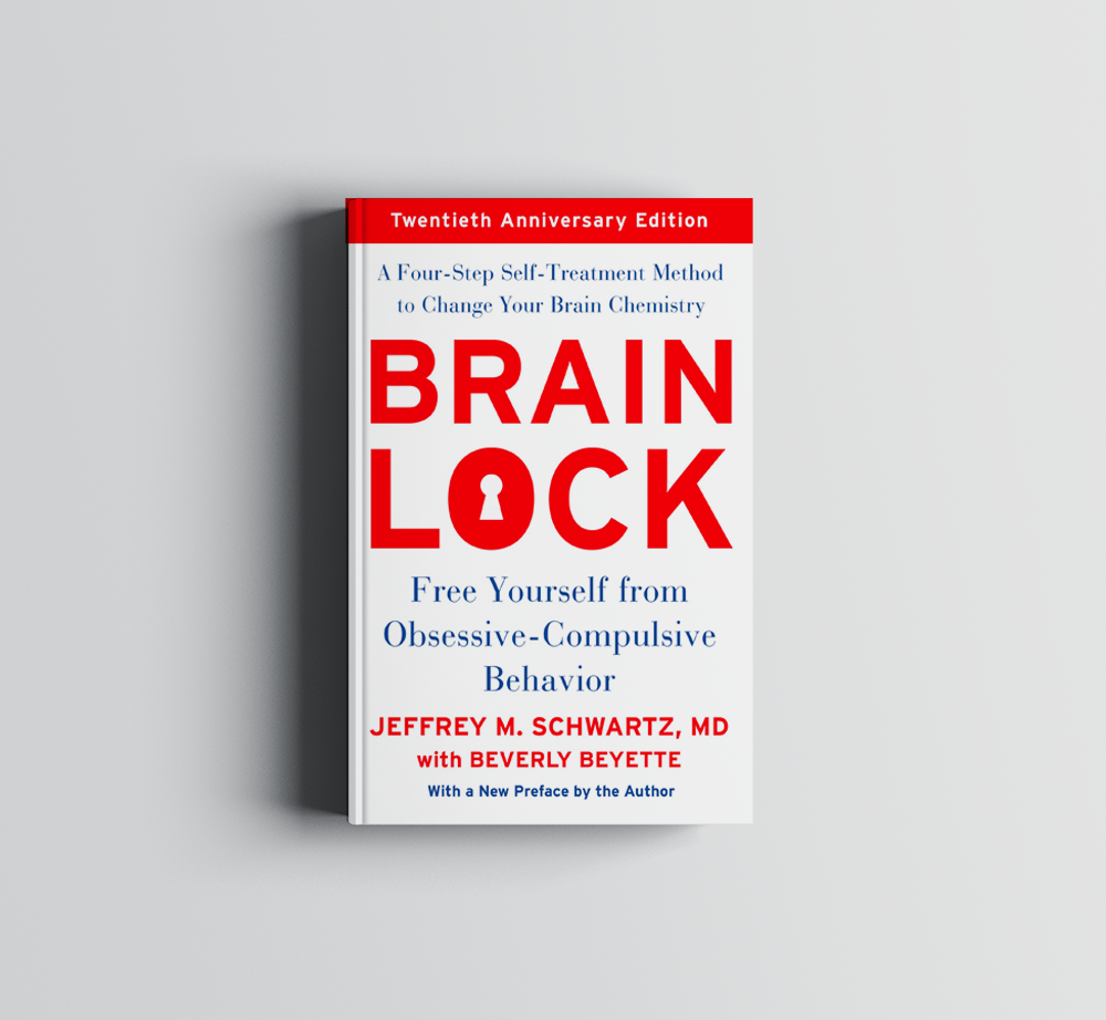 A book titled brain lock free yourself from obsessive-compulsive behavior