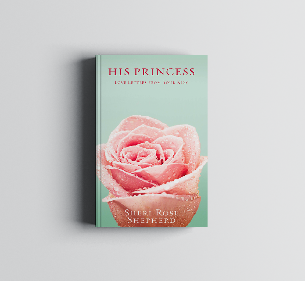 A book titled his princess has a pink rose on the cover