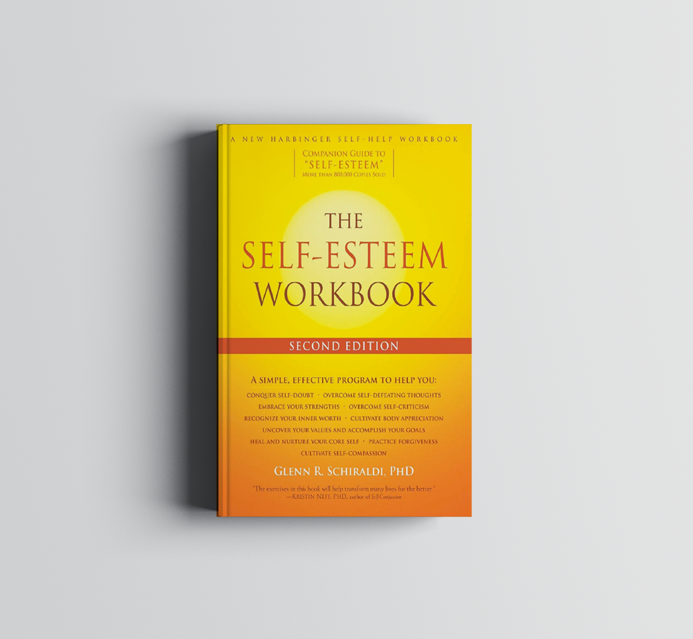 A book titled the self esteem workbook by glenn k. schrock