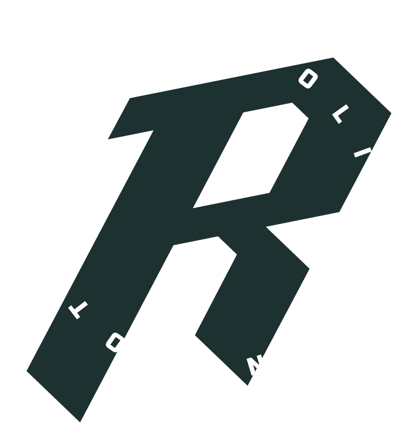 Rym logo in black and white